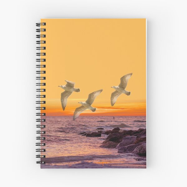 Item preview, Gulls Flying Over the Ocean at Sunset designed and sold by Atkisson.