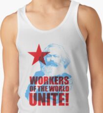 Karl Marx Arbeiter der Welt vereinigen! Tank Top