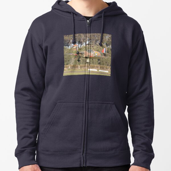 Hunter Valley Airshow 2019 - Hurricane Landing Zipped Hoodie