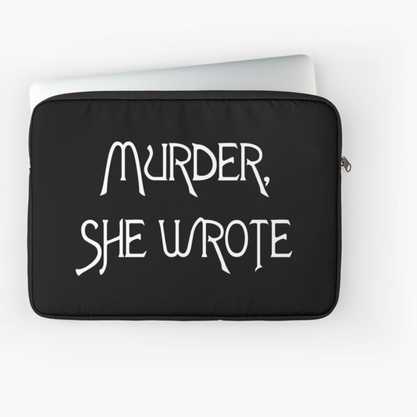 Murder Mystery Laptop Sleeves Redbubble - murder she wrote roblox id