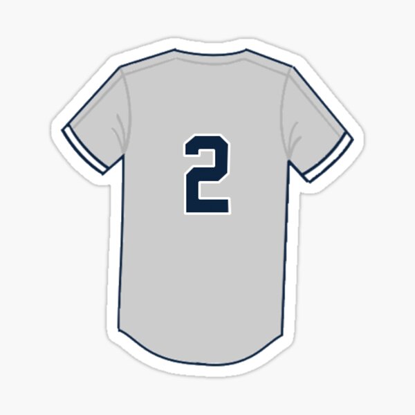 Derek Jeter 2 Jersey Number Sticker Sticker for Sale by gretaboone