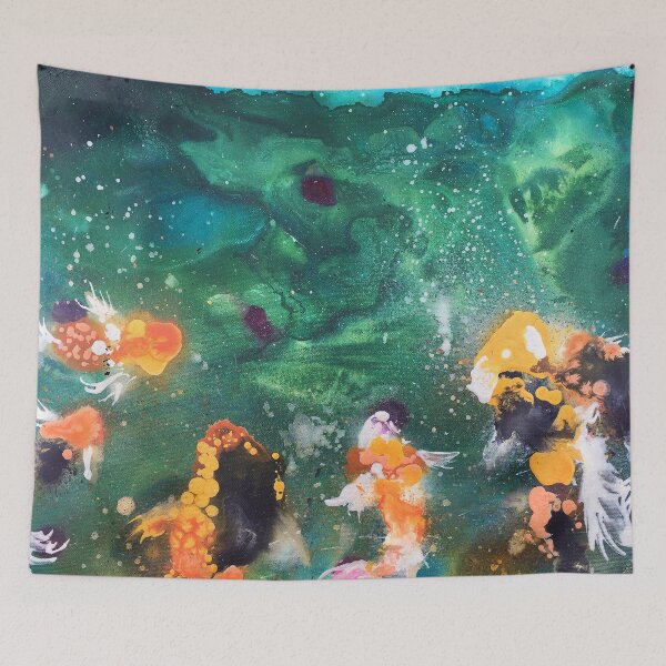 Item preview, Feeding the Koi designed and sold by PaintedPuffer.