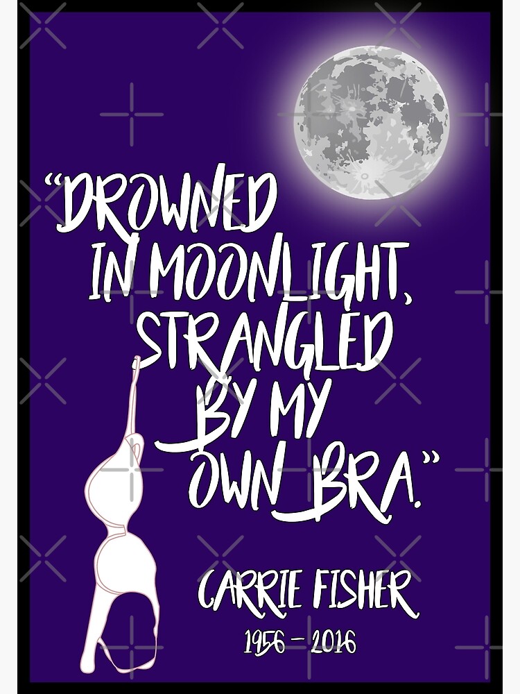 Thumbnail 3 of 3, Art Print, Drowned in Moonlight, Strangled by My Own Bra designed and sold by sophiapetrillo.