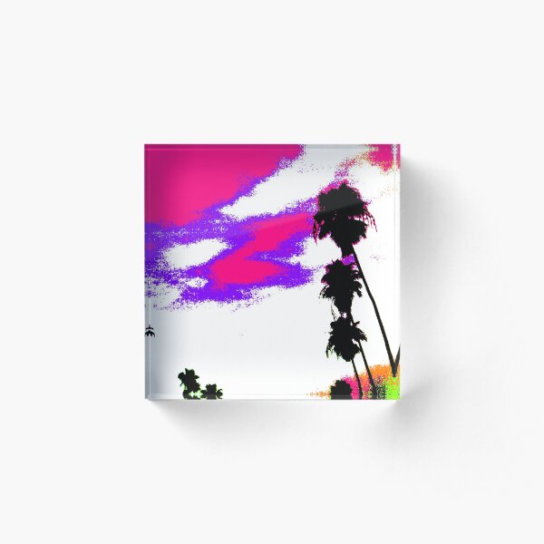 Palms Design #9 Acrylic Block