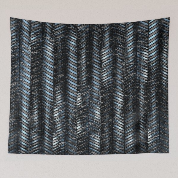 Artikelvorschau, Alien Columns - Black and Blue entworfen und verkauft von CosmicView.