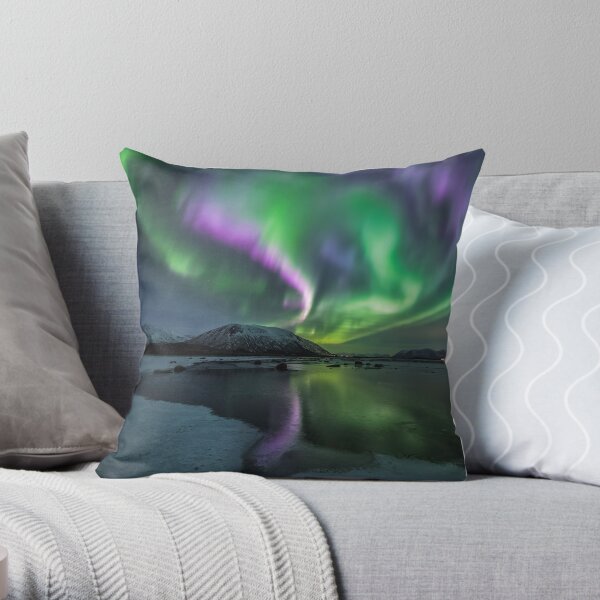 Purple skydance Throw Pillow