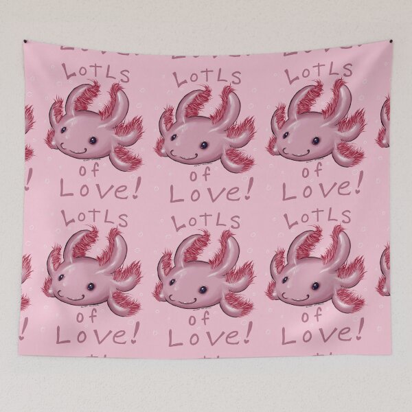 Item preview, axolotls of love - pink designed and sold by Rhunen  Staldrad.