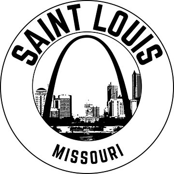 Vintage 1950's St. Louis MO Missouri Gateway Arch retro travel decal sticker