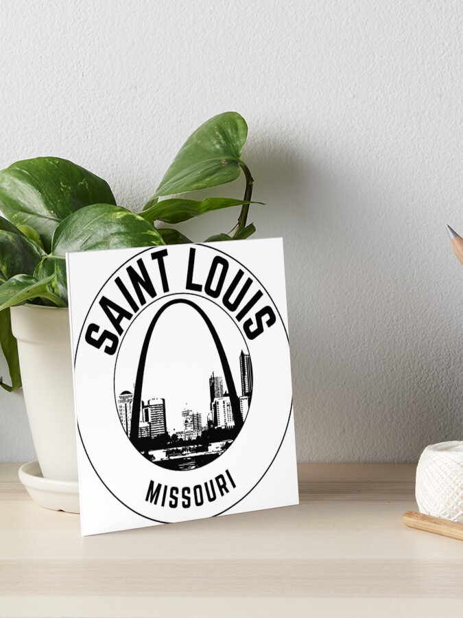 St Louis Wall Art Black and White: The St Louis Cardinals Clock in