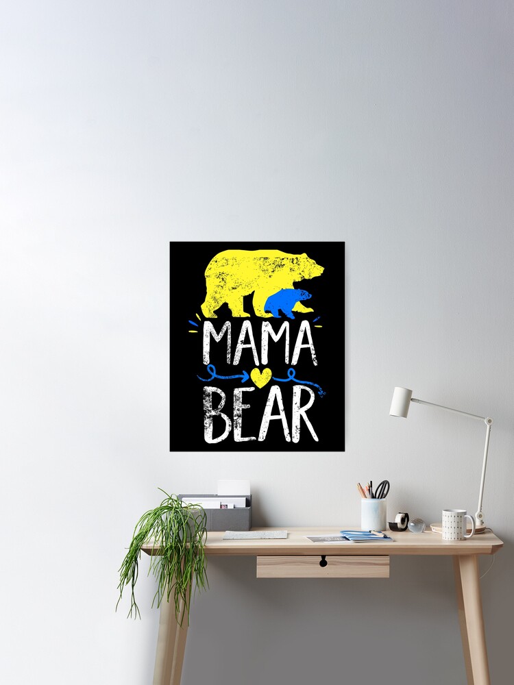 Mama Bear design Down Syndrome Awareness For Moms Digital Art by