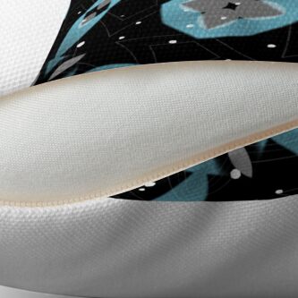 Alternate view of Blue Ribbons Under A Starlit Sky Throw Pillow