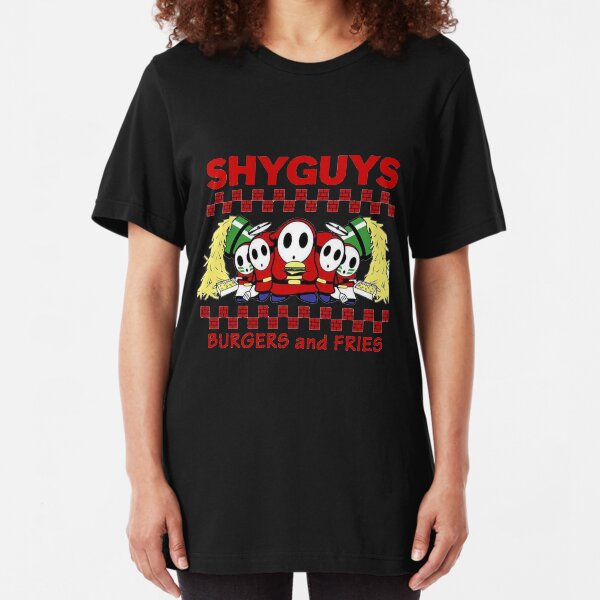 Shy Guys Burger And Fries Slim Fit T-Shirt