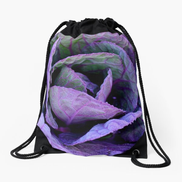 Purple Frost Drawstring Bag