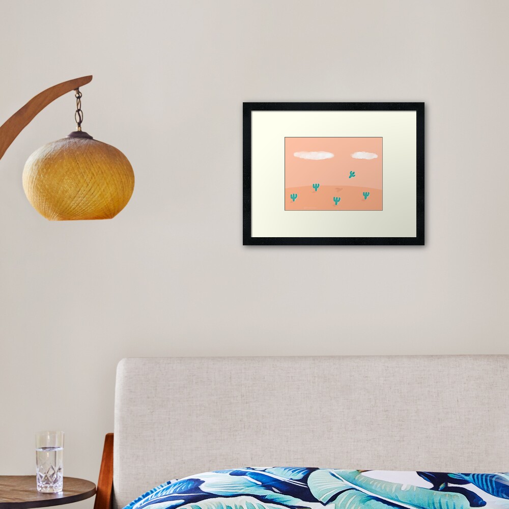 The Flying Cactus Framed Art Print