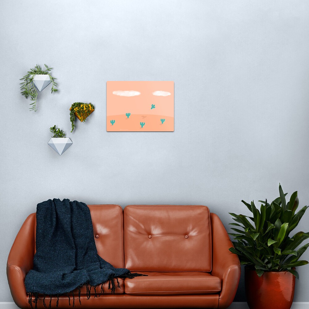 The Flying Cactus Metal Print
