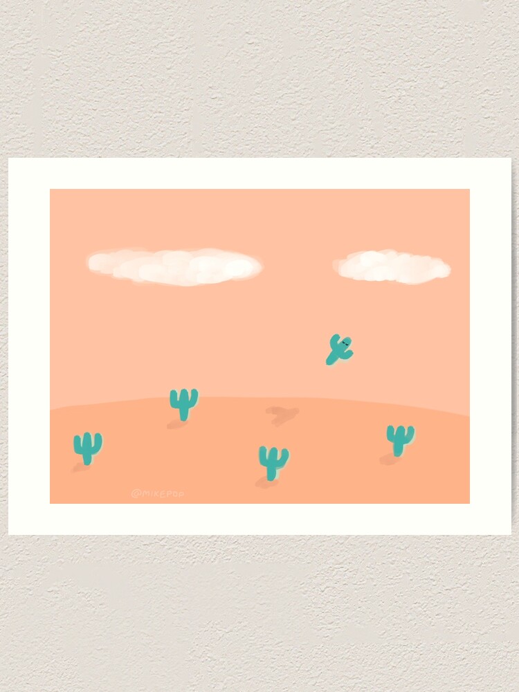 Alternate view of The Flying Cactus Art Print