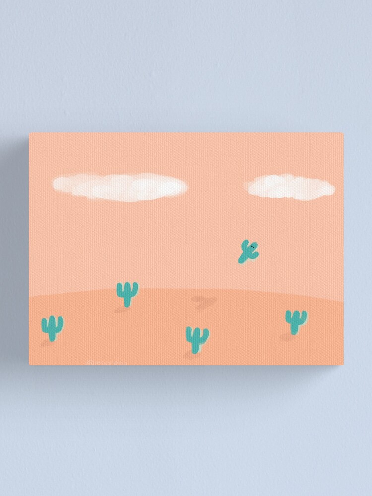 Alternate view of The Flying Cactus Canvas Print