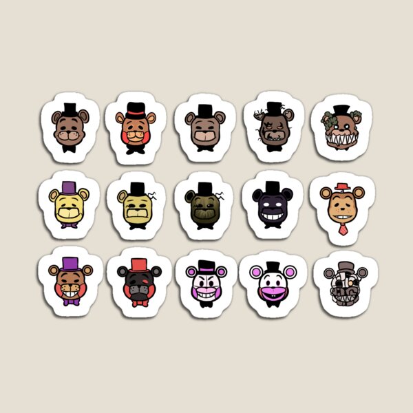 Golden Freddy FNAF 1 Render Sticker by Angel300-LQ