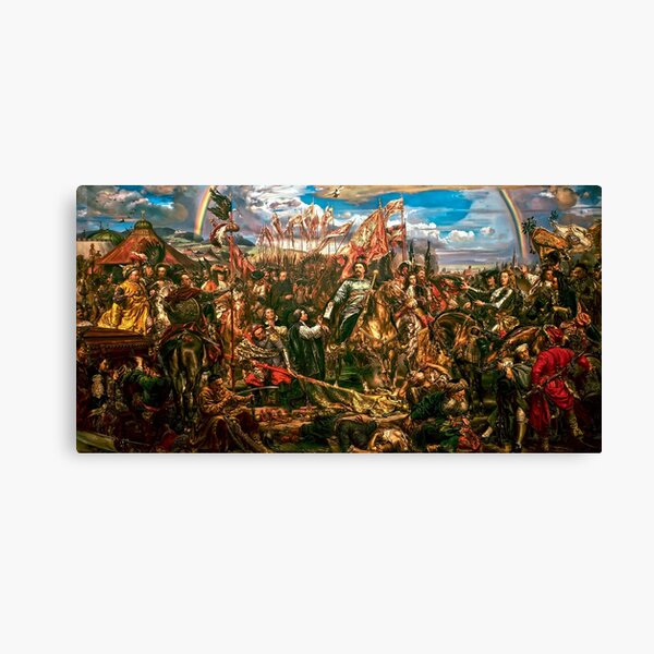 Jan Sobieski after battle of Vienna 1683 Canvas Print