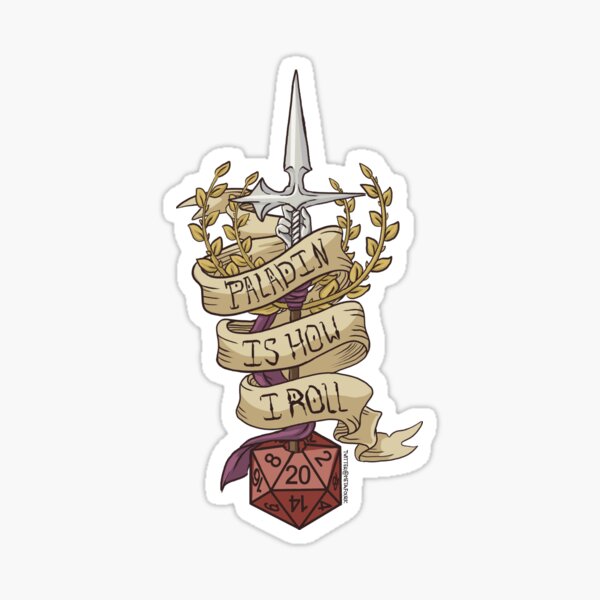 Paladin Is How I Roll Sticker