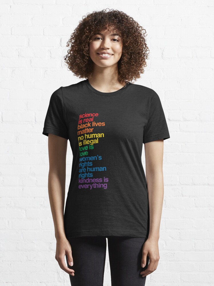 Alternate view of Science is Real Black Lives Matter Essential T-Shirt