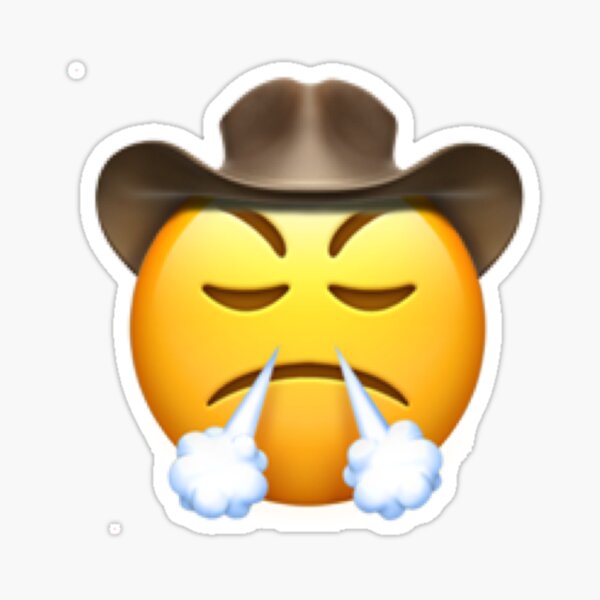 cowboy emoji Sticker.