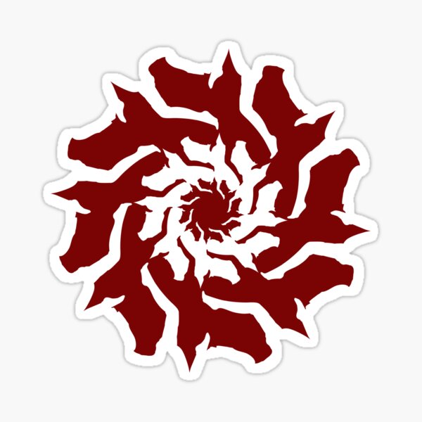 Item preview, Jagged Rorschach - red designed and sold by SmirkingDesigns.