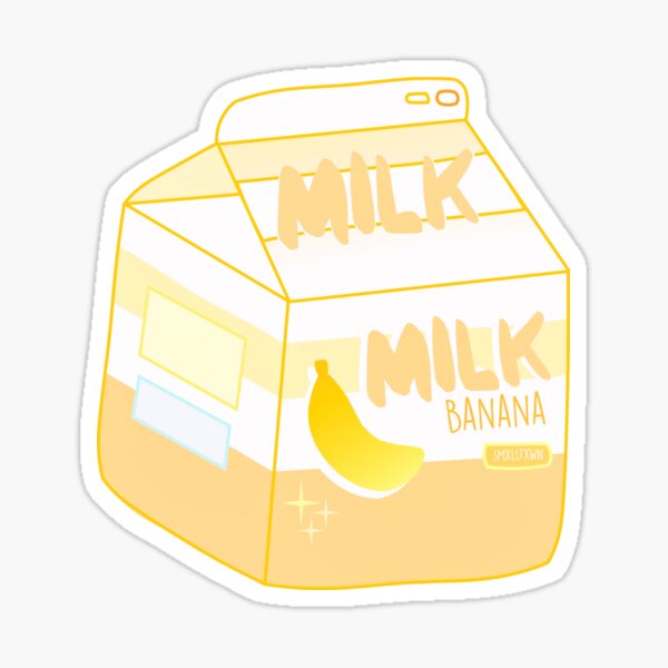 Banana Milk Stickers Redbubble