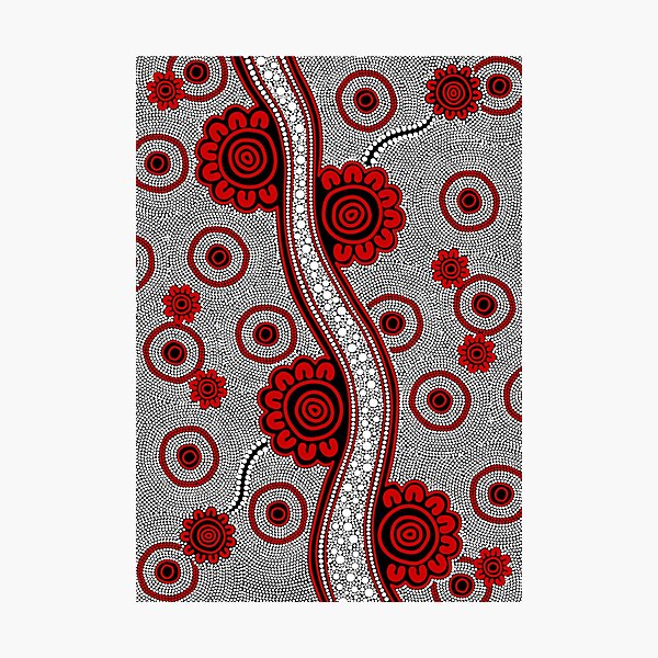 Authentic Aboriginal Art - Untitled Photographic Print