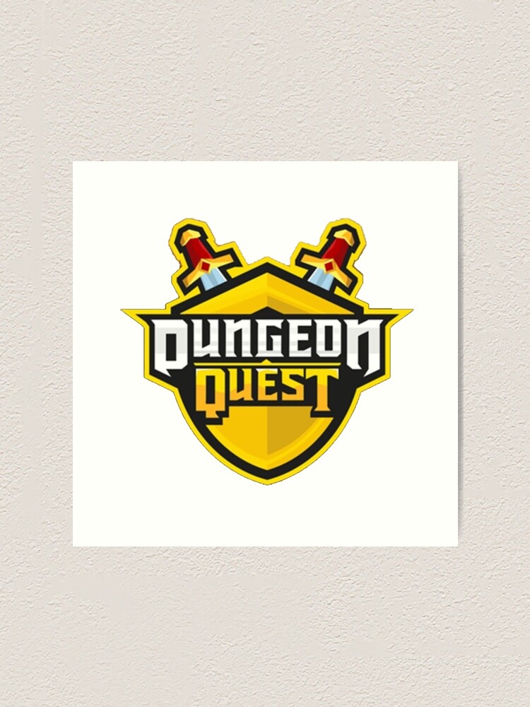 Dungeon Quest Art Print By Lukaslabrat Redbubble - roblox dungeon quest home facebook