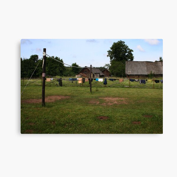 My weekend after canoe Canvas Print