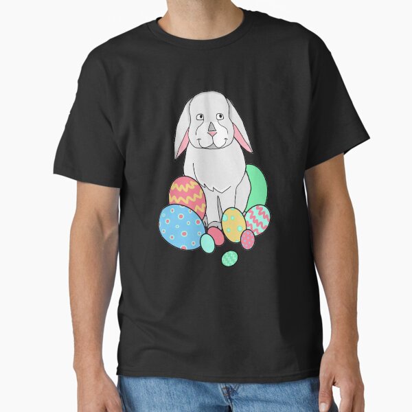Item preview, Cute White Easter Bunny designed and sold by MoggyCat-Tees.