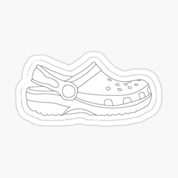 white crocs sticker