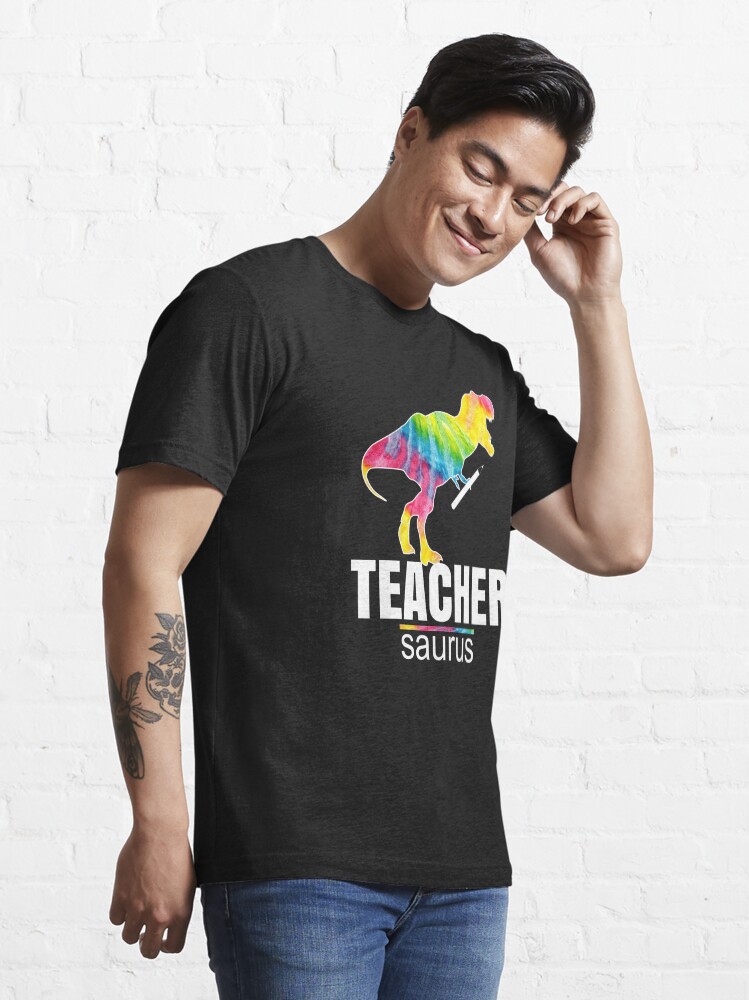 Teachersaurus Shirt, Funny Cute Dinosaur Teacher School Gift