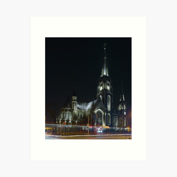 Item preview, St. Elizabeth Church at Night designed and sold by Oleksii Rybakov.