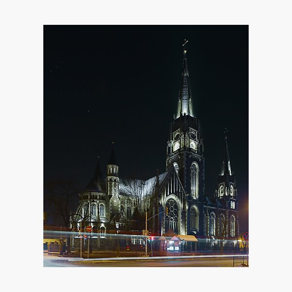 Item preview, St. Elizabeth Church at Night designed and sold by Oleksii Rybakov.