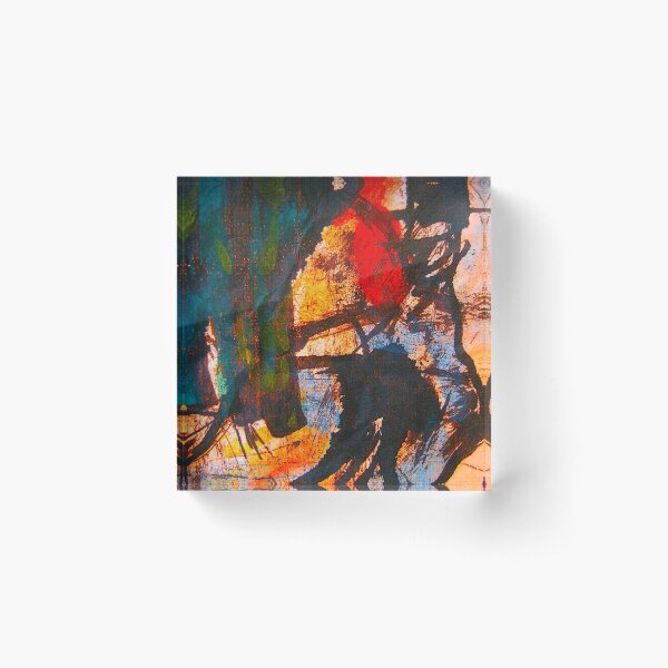 horseless rider....a closeup Acrylic Block