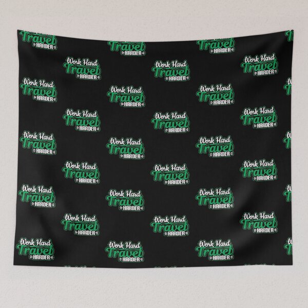 Item preview, Work Hard Travel Harder - Traveling Wanderlust Nomad Design designed and sold by NomYen ..