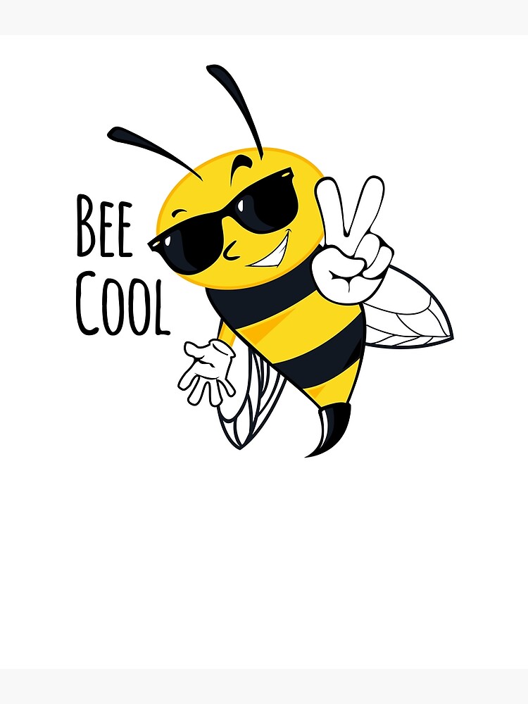 bee cool, coole Biene, lustige Biene, be cool' Sticker