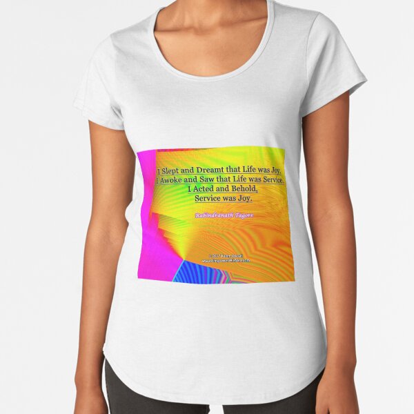I Slept and Dreamt Premium Scoop T-Shirt