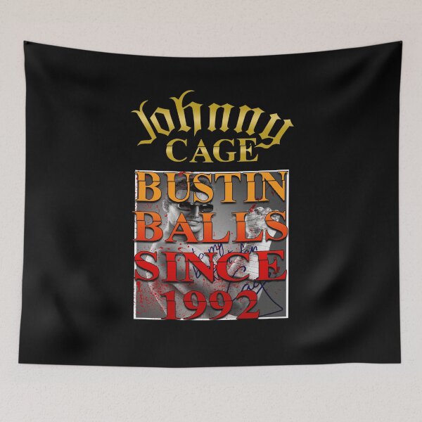 Item preview, Johnny cage bustin balls designed and sold by Mas Rudos Masks.