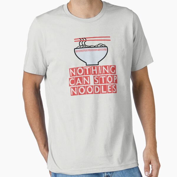 Vista previa del artículo con la obra «James May: "Nothing Can Stop Noodles" (camiseta original)», diseñado y vendido por countercolour.