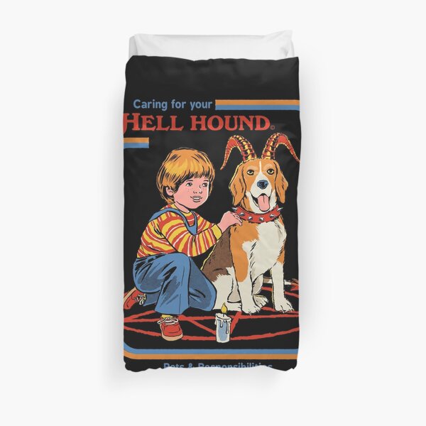 Caring For Your Hell Hound Duvet Cover