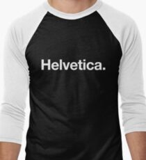 Helvetica Men's Baseball ¾ T-Shirt