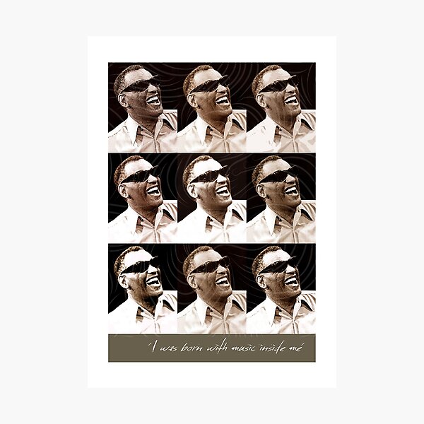 Jazz Heroes Series - Ray Charles Photographic Print