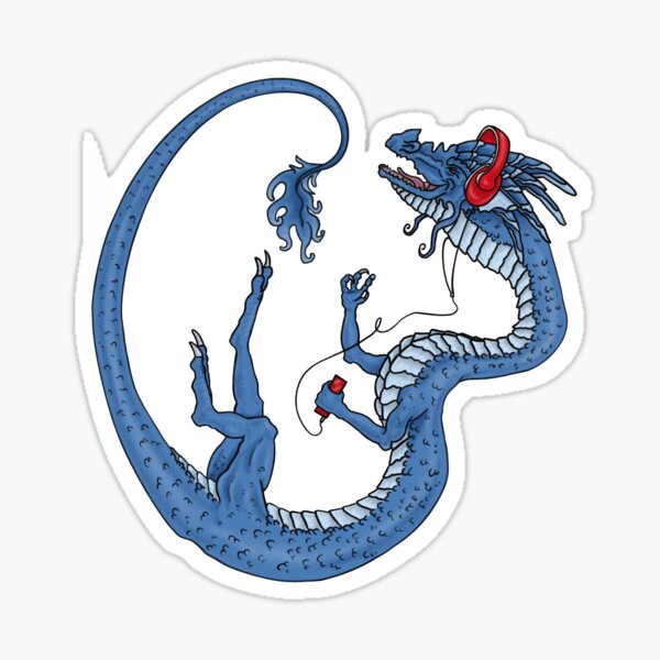Music Dragon Sticker