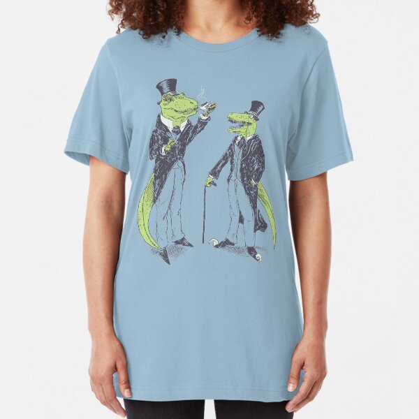 Tea Rex and Velo Sir Raptor Slim Fit T-Shirt
