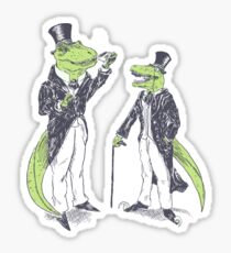 Tea Rex and Velo Sir Raptor Sticker