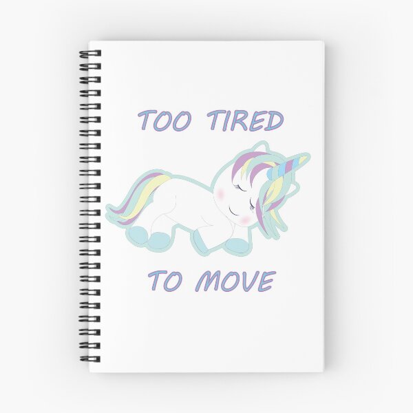 Item preview, Too Tired To Move Unicorn designed and sold by InspireGifts.