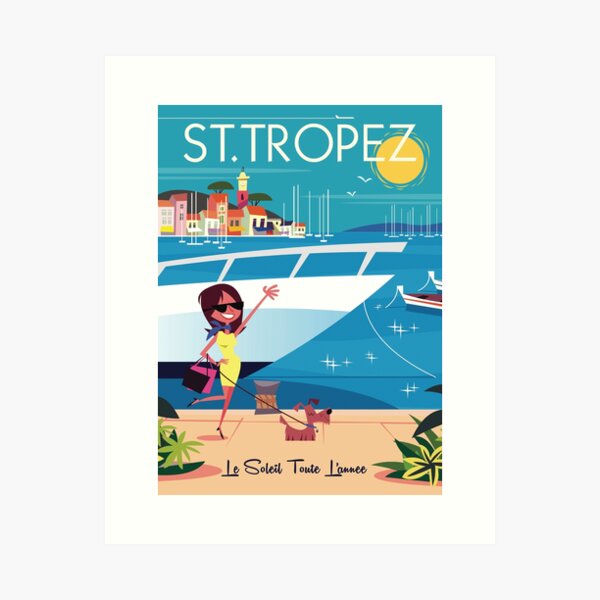 Item preview, St Tropez poster designed and sold by GAGodel.
